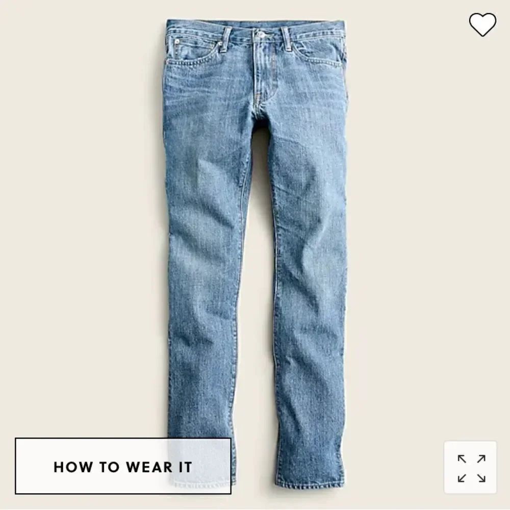 J. Crew 484 Slim-fit jean in five-year wash*